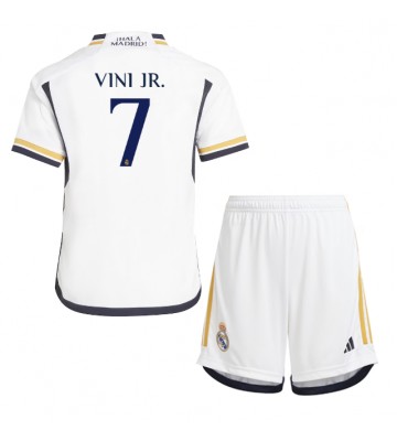 Real Madrid Vinicius Junior #7 Replika Babytøj Hjemmebanesæt Børn 2023-24 Kortærmet (+ Korte bukser)